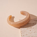 Load image into Gallery viewer, Vintage Marbled Acrylic Bangle Open Geometric S5P052