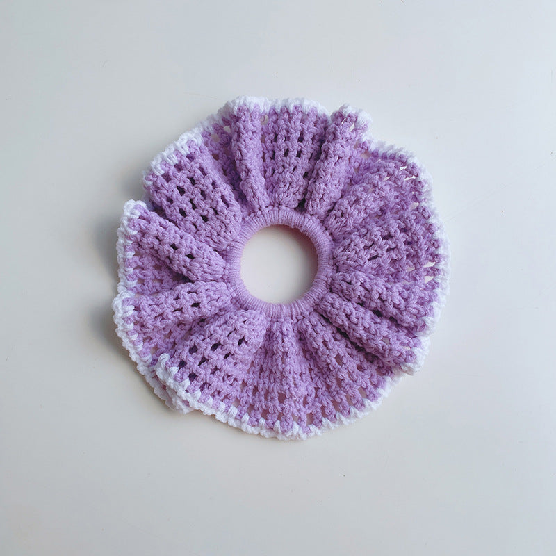 Soft Knit Polyester Continuous Loop Hair Tie S5P436
