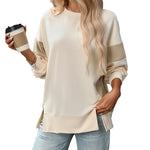 Load image into Gallery viewer, Block Color Crew Sweater Relaxed Mid Weight N5Z310
