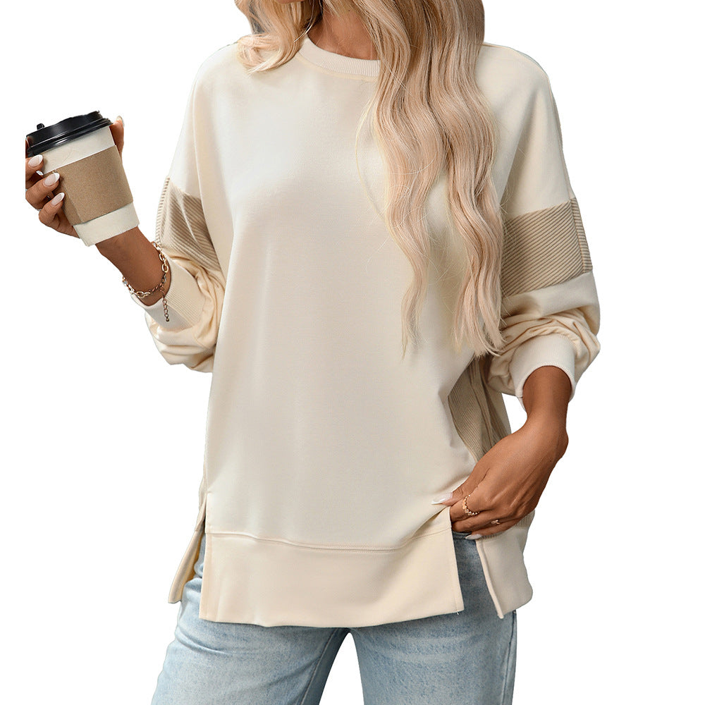 Block Color Crew Sweater Relaxed Mid Weight N5Z310