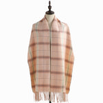 Load image into Gallery viewer, Woven Fringe Faux Cashmere Wrap M5A230