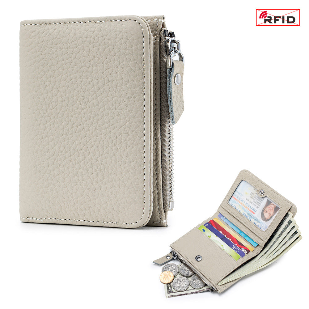 Ultra Slim RFID Blocking Wallet Women N6D020
