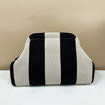 Load image into Gallery viewer, Women's Striped Knit Pillow Shoulder Bag N6J154