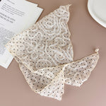 Load image into Gallery viewer, Sheer Polka Dot Mesh Triangle Scarf Romantic Women N6H108