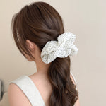 Load image into Gallery viewer, Polka Dot Mesh Scrunchie Women Simple Ponytail N6F081
