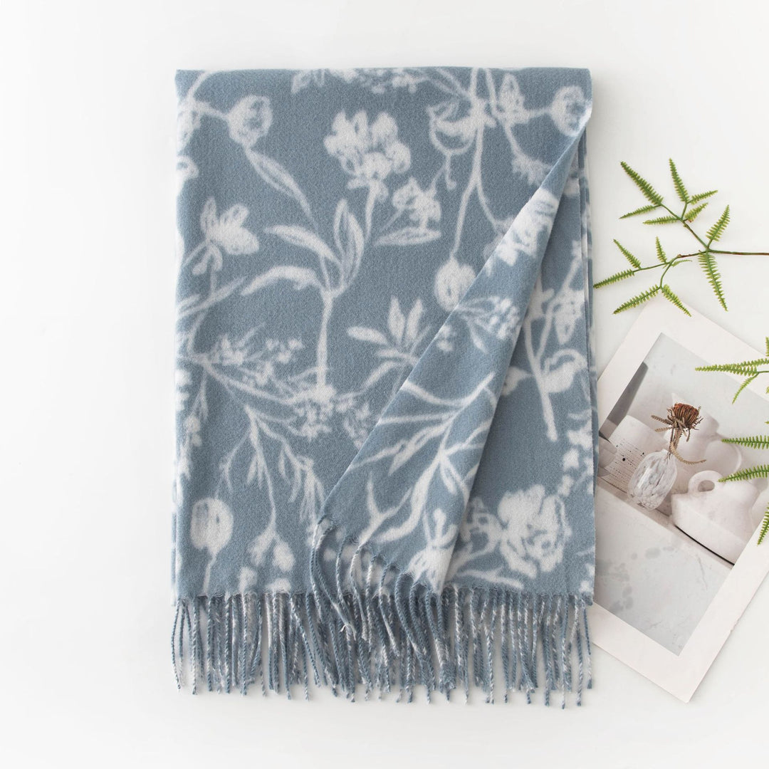 Printed Faux Cashmere Wrap  M5A189