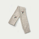 Load image into Gallery viewer, Womens Double Layer Rose Embroidered Knit Scarf N6K229