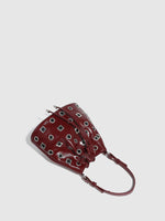 Load image into Gallery viewer, Eyelet  Rivet Detail Drawstring Bucket Bag  S5P463