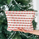 Load image into Gallery viewer, Womens Christmas Print Polyester Cosmetic Bag N6K107
