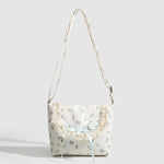 Load image into Gallery viewer, Floral Print Canvas Tote Underarm Silhouette S5P307