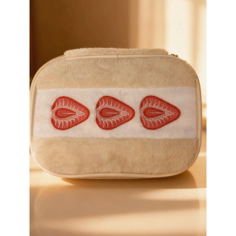 Strawberry Sandwich Makeup Bag Women Large S5P729