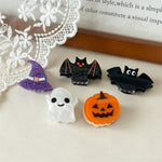 Load image into Gallery viewer, Halloween Pumpkin Bat Ghost Cat Acrylic Claw Clip N6H201