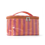 Load image into Gallery viewer, Women's Waterproof Color Block Striped PVC Cosmetic Bag N6J242