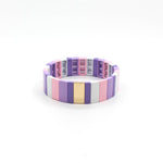 Load image into Gallery viewer, Vitreous Tile Bangle Zinc Alloy Saturation Gradient S5P264