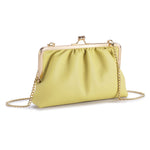 Load image into Gallery viewer, Women's Ruched Top-Grain Leather Evening Bag N6J221
