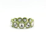 Load image into Gallery viewer, Enamel Flower Bangle Color Crystal Glass Stove S5P031