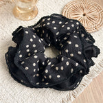 Load image into Gallery viewer, 4-Layer Dotted Lace Organza Scrunchie Gentle Hair Tie N6H200