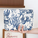 Load image into Gallery viewer, Womens Floral Corduroy Cosmetic Bag N6K117