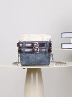 Load image into Gallery viewer, Suede Chain Crossbody Bag Horizontal Rectangle S5P342