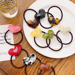 Load image into Gallery viewer, Candy Color Heart Hair Scrunchie High Elasticity N6C341