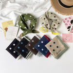 Load image into Gallery viewer, Cotton Polka Dot Square Scarf Women 55cm Fresh N6H119
