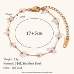 Load image into Gallery viewer, Crushed Stone Chain Steel 18K Plated Hand Linked S5P121
