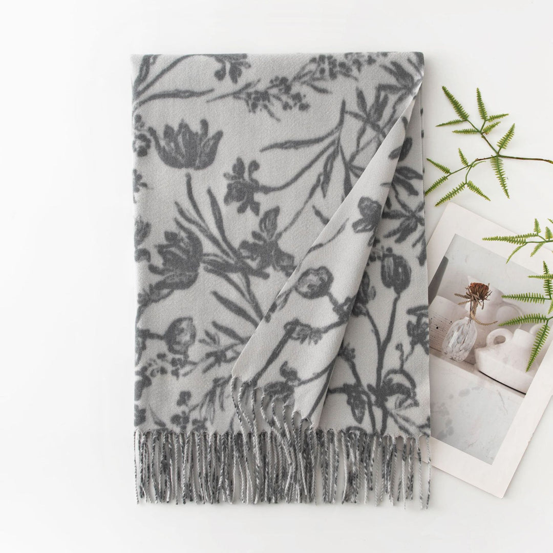 Printed Faux Cashmere Wrap  M5A189