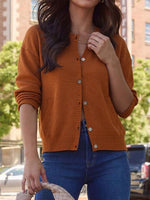 Load image into Gallery viewer, Camel Button Cardigan Long Lightweight N5Z704
