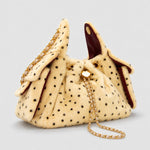 Load image into Gallery viewer, Women's Plush Leopard Print Chain Bucket Bag N6J115