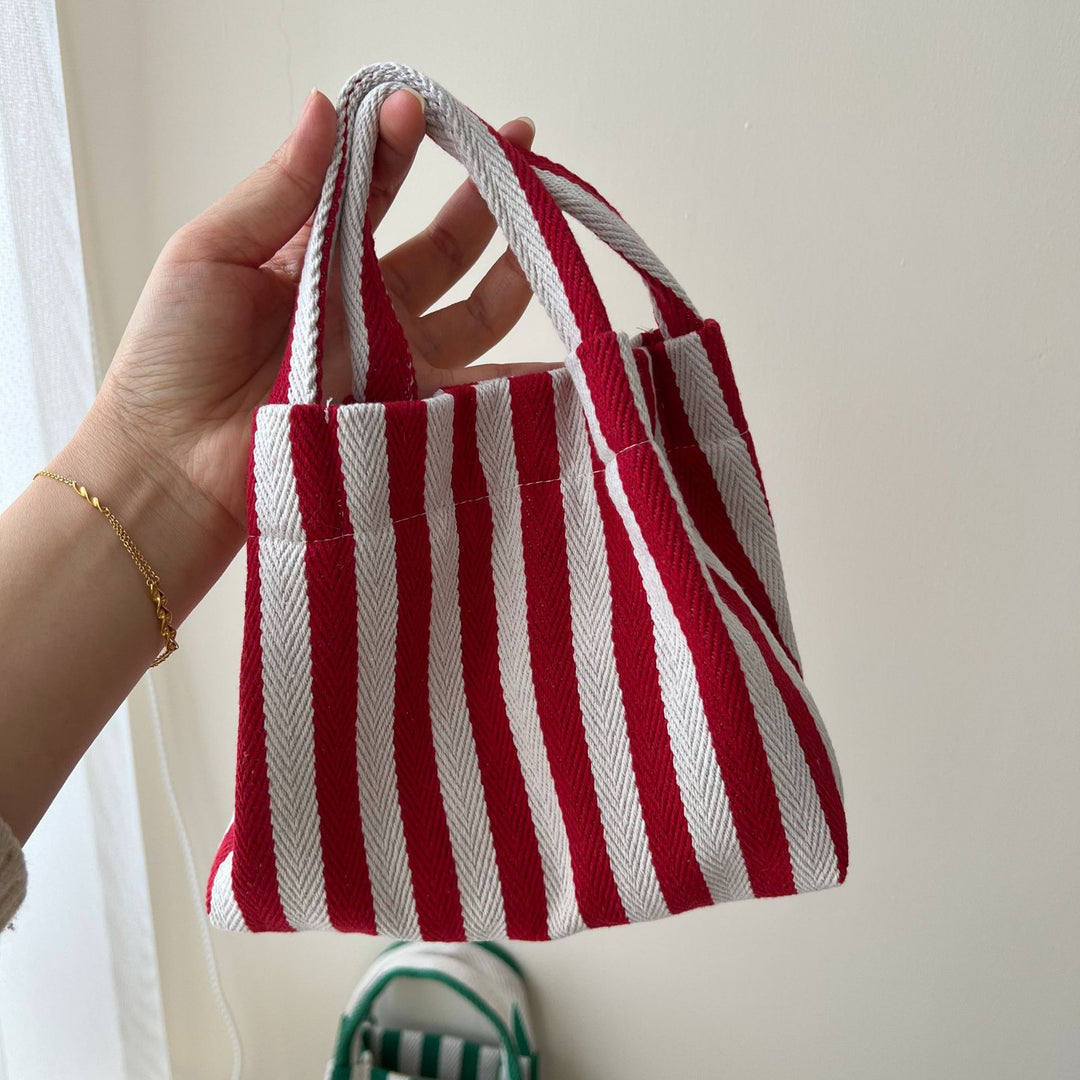 Dopamine Stripe Mini Canvas Tote Bag N6E041