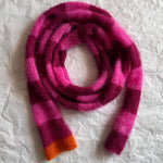 Load image into Gallery viewer, Mohair Blend Long Loop Scarf Striped Pattern  M5A082