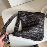 Load image into Gallery viewer, Vintage Brushed Denim Shoulder Bag Women S5P703