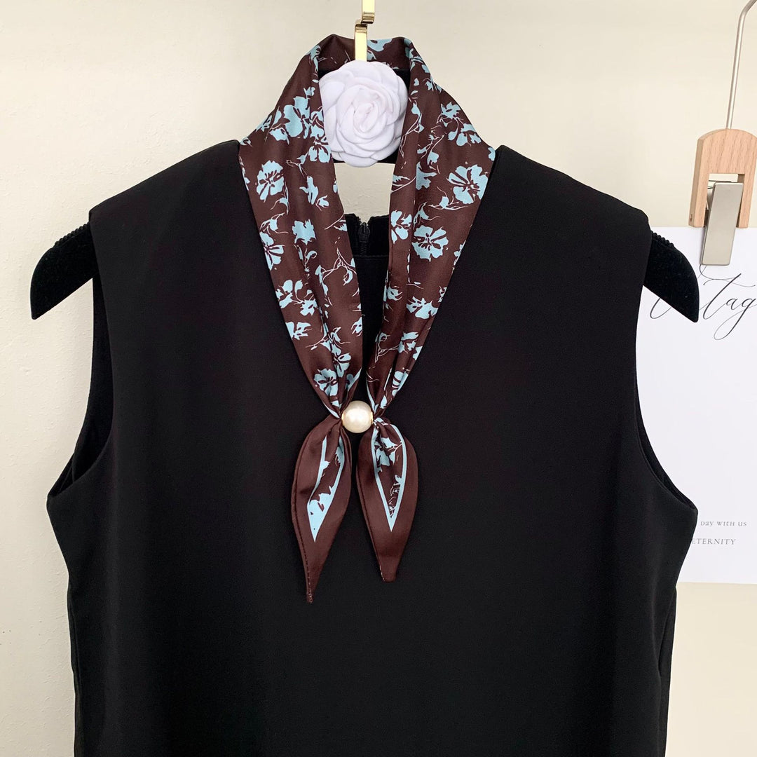 Women's Polyester Polka Dot Neck Scarf N6J145