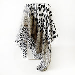 Load image into Gallery viewer, Leopard Print Spliced Satin Square Scarf 90cm N6G220