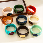 Load image into Gallery viewer, Vintage Acrylic Oval Ombré Bangle Minimalist Women N6H087