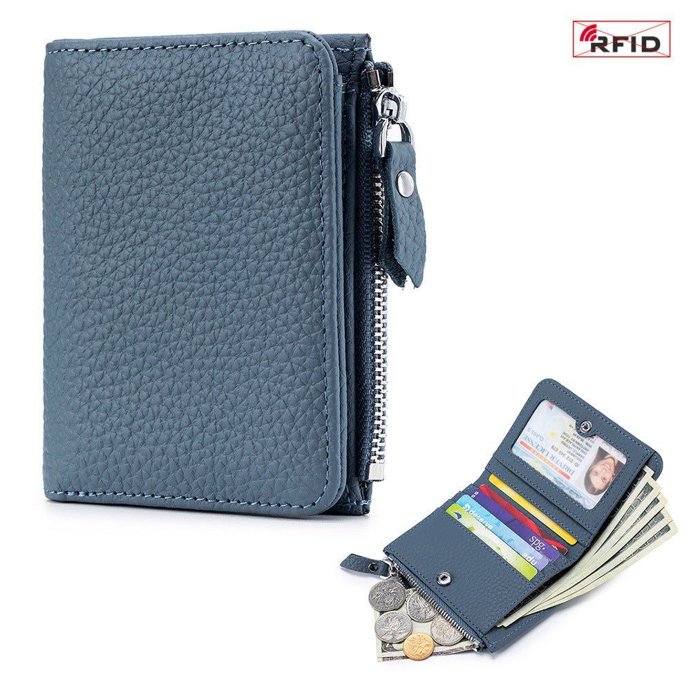 Ultra Slim RFID Blocking Wallet Women N6D020