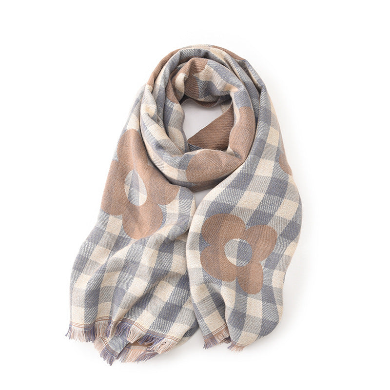 Faux Cashmere Fringe Wrap M5A235
