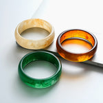 Load image into Gallery viewer, Oversized Resin Ombré Geometric Bangle Set 3-Piece N6H084