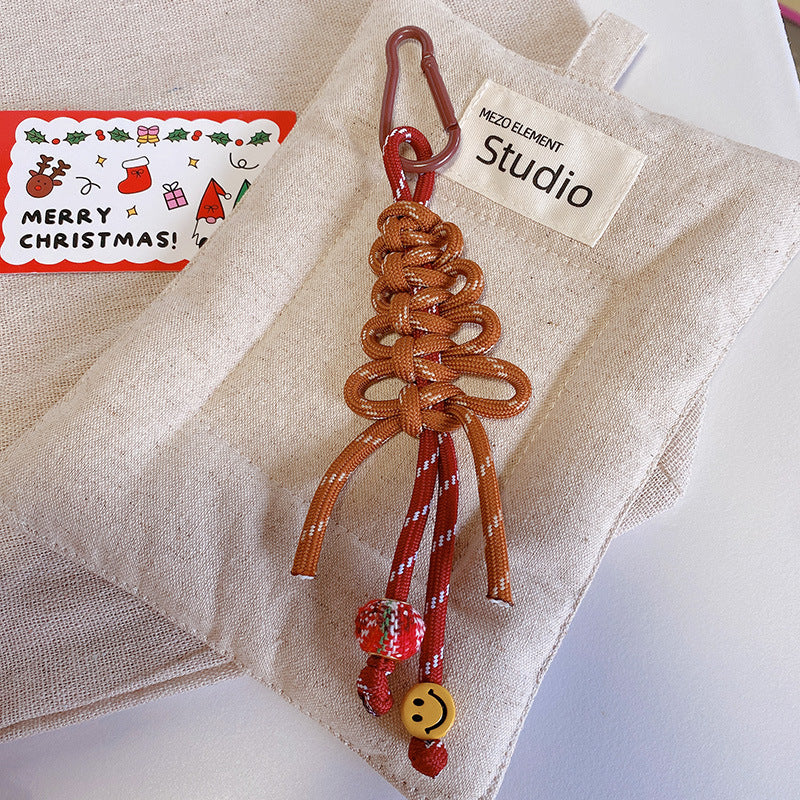 Christmas Tree Beaded Keychain Bag Charm N6K292