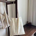 Load image into Gallery viewer, Cut-out Embroidery Fine Strap Canvas Shoulder Bag N6F181