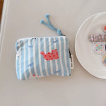 Load image into Gallery viewer, Cat Motif Cotton Multi-Pocket Organizer Canvas Lining S5P360
