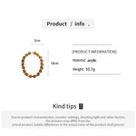 Load image into Gallery viewer, Womens Vintage Marbled Round Acrylic Beaded Necklace N6K182