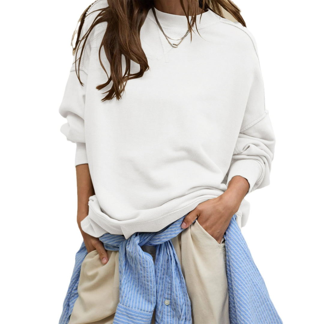 Contour Slit Round Sweatshirt Mid Weight Options N5A207