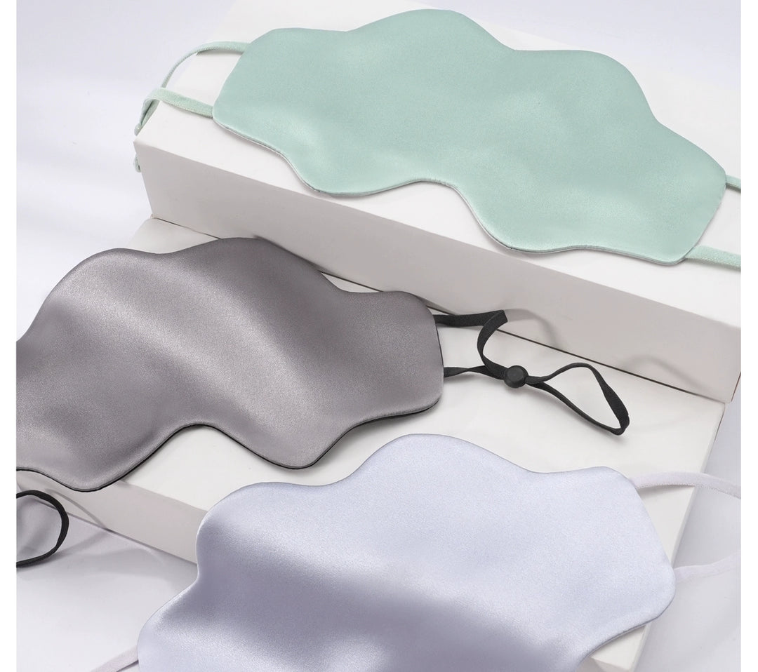 Silk Sleep Eye Mask Women Contoured Cloud Shape S5P820