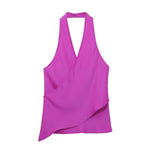 Load image into Gallery viewer, Halter Neck Satin Camisole Women N6C264