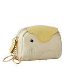 Load image into Gallery viewer, Top Grain Leather Elephant Card Holder Mini Wallet N6G093