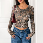 Load image into Gallery viewer, Animal Print Crew Tee  In Ultra Light N5Z467
