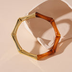 Load image into Gallery viewer, Bamboo Segments Bangle Spliced Color S5P057
