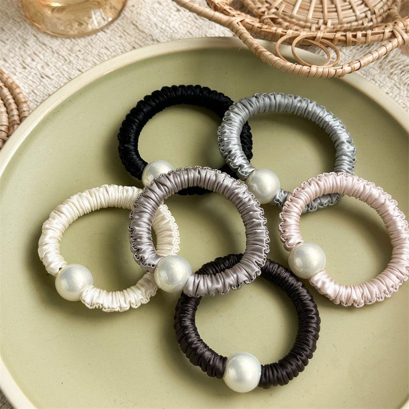 earl Satin Scrunchie High Elasticity Ponytail Holder N6H185