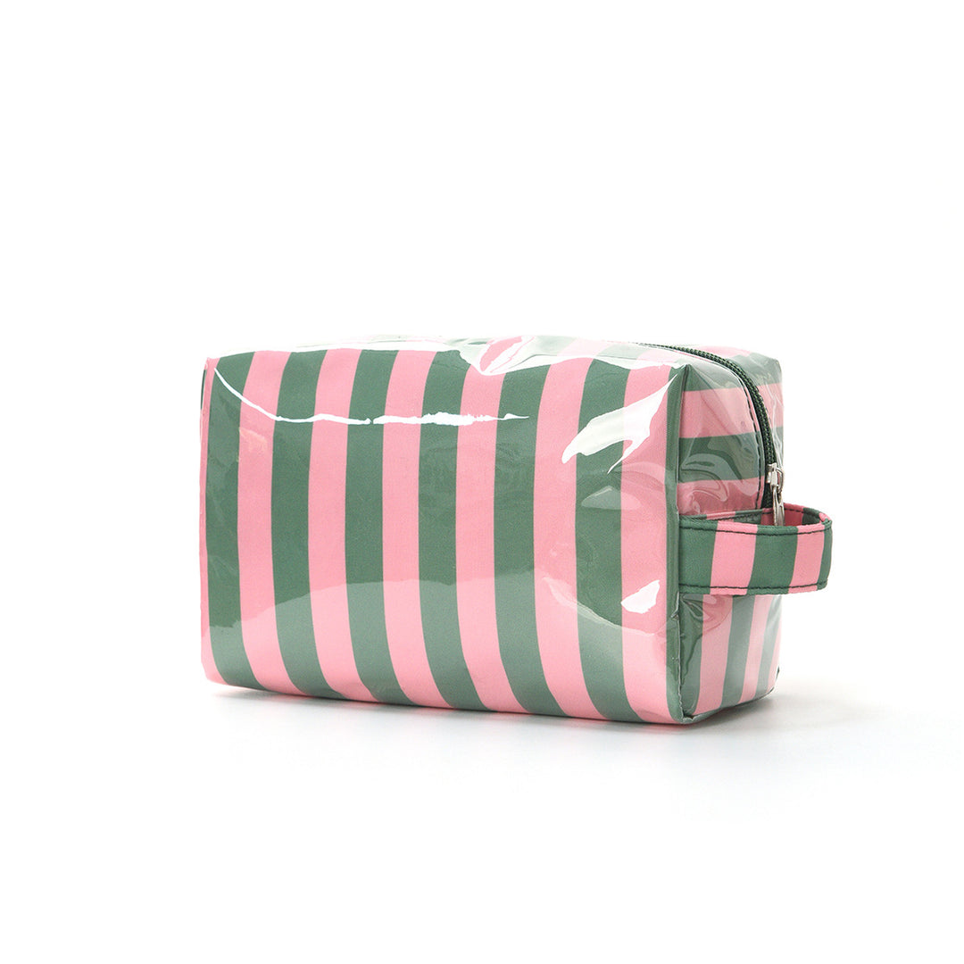 Unisex Striped Polyester Travel Cosmetic Bag N6J253